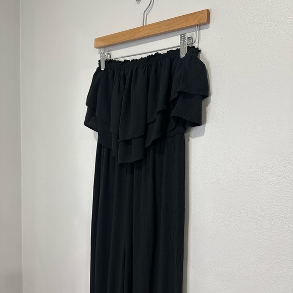 American Eagle Stylish Black Strapless Jumpsuit - Picture 8 of 15